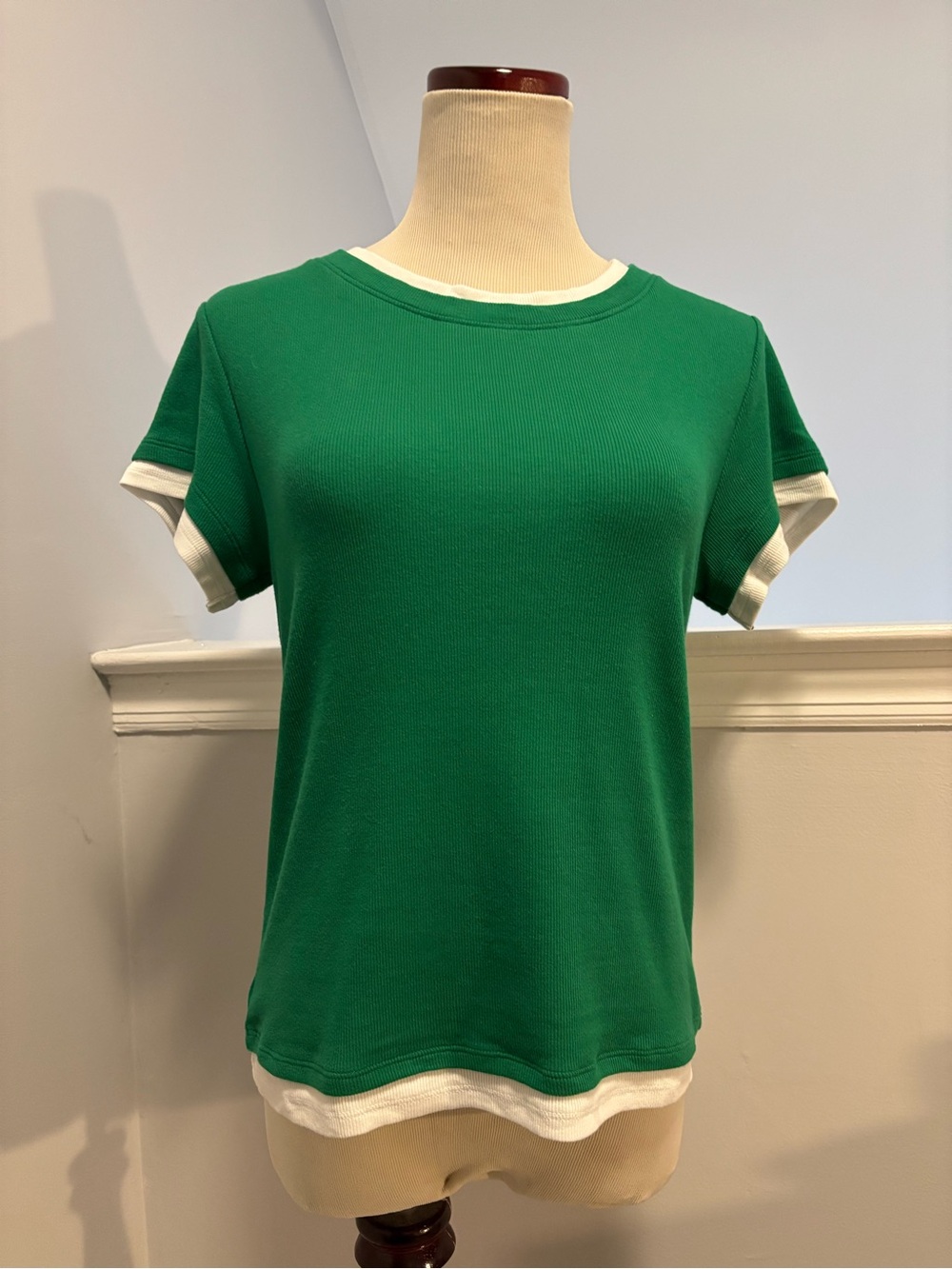 LOFT Layered Perfect Ribbed Top - Picture 2 of 5